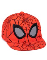 Marvel Spider-Man Kids Snapback Cap | Red Summer Hat for Boys & Girls | Spiderman Superhero Graphic Sun Cap | Adjustable Clasp Spider Web Headwear | Cool Merchandise Gift for Children